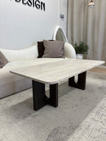 Table basse en travertin HIZIA
